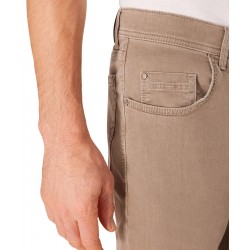 Pantalon Coton Polyester Beige