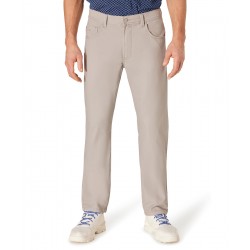 Pantalon Coton Elasthanne Taupe Clair