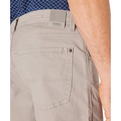 Pantalon Coton Elasthanne Taupe Clair