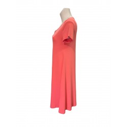 Robe Saumon Viscose Elasthanne