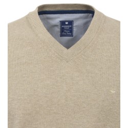 Pull Coton Col V Ficelle