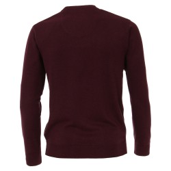 Pull Coton Col V Vin