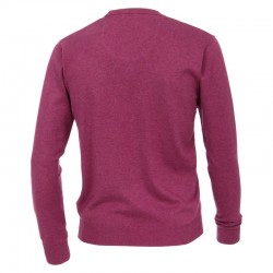 Pull Coton Col V Violet
