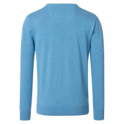 Pull Coton Col Rond Ciel