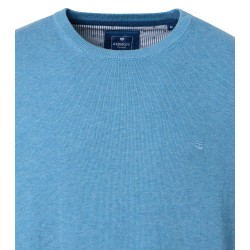 Pull Coton Col Rond Ciel