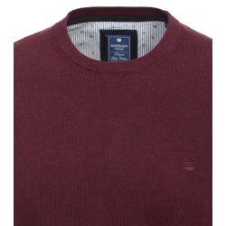 Pull Coton Col Rond Vin