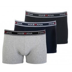 Boxers Unis Coton Elasthanne - Boite de 3