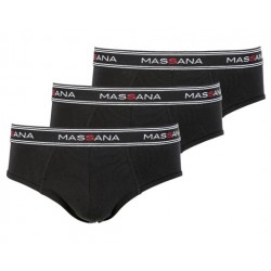 Slips Unies Coton Elasthanne - Boite de 3
