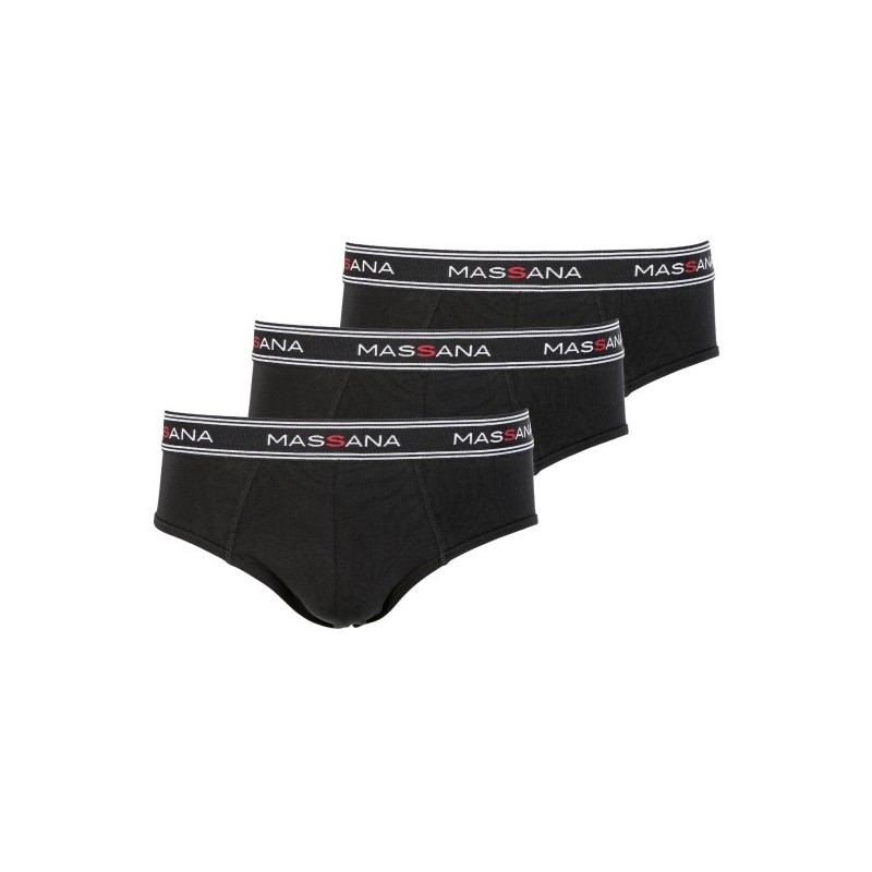Slips Unies Coton Elasthanne - Boite de 3