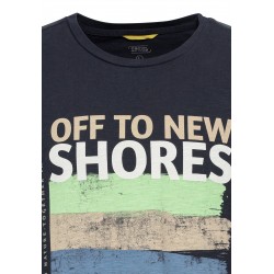 T-shirt Coton Marine