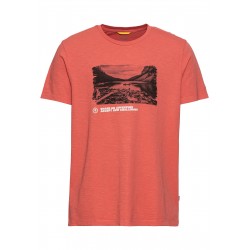 T-shirt Coton Rouge Délavé