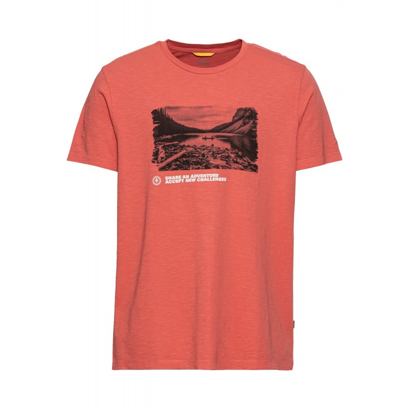 T-shirt Coton Rouge Délavé