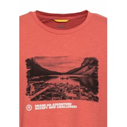 T-shirt Coton Rouge Délavé