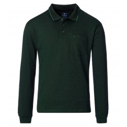 Polo Coton Polyester Vert Bouteille