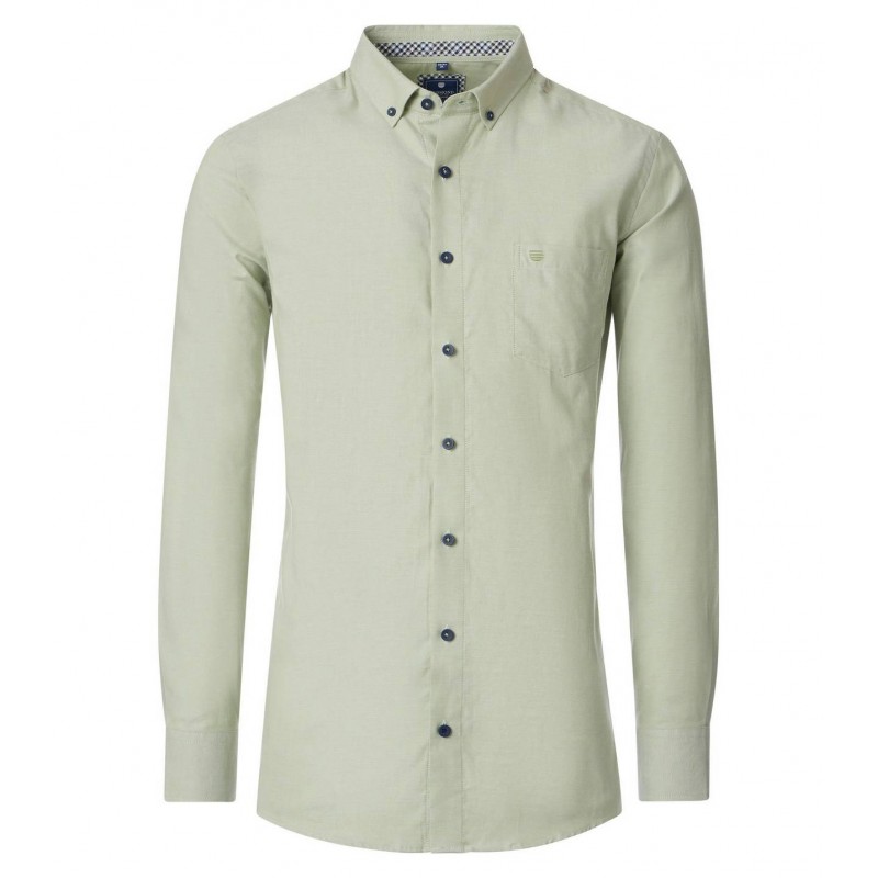 Chemise Coton Oxford Vert Pâle