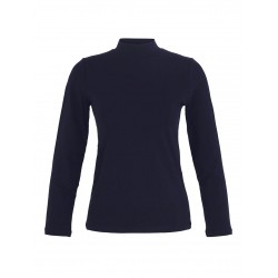 Sous-pull Coton Elasthanne Marine