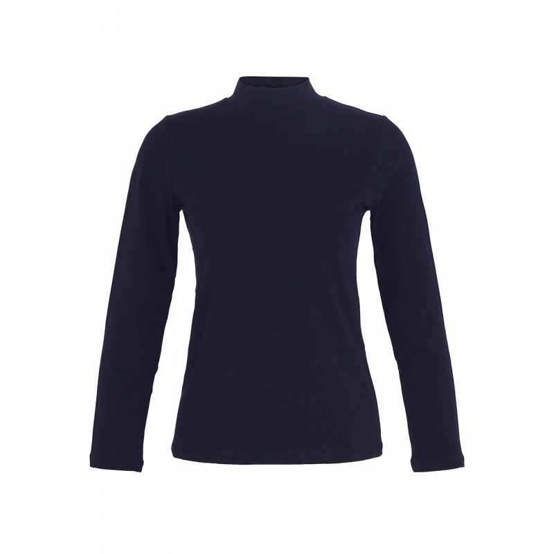 Sous-pull Coton Elasthanne Marine
