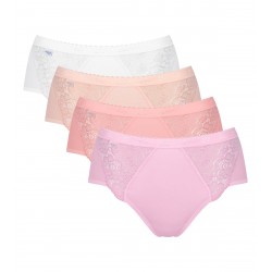 Pack 4 culottes Sloggi Chic Midi