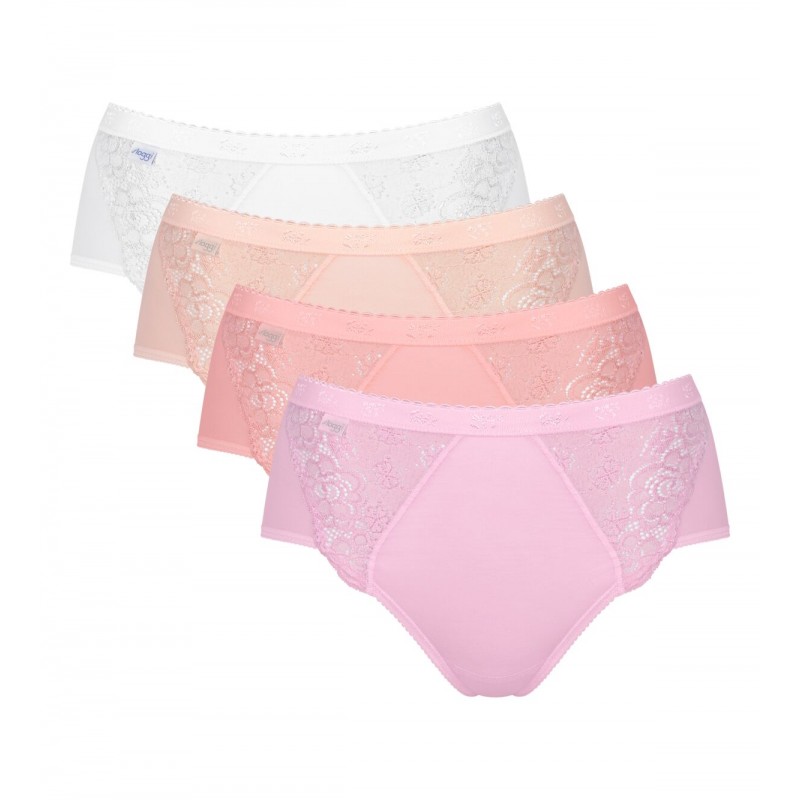 Pack 4 culottes Sloggi Chic Midi