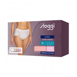 Pack 4 culottes Sloggi Chic Midi