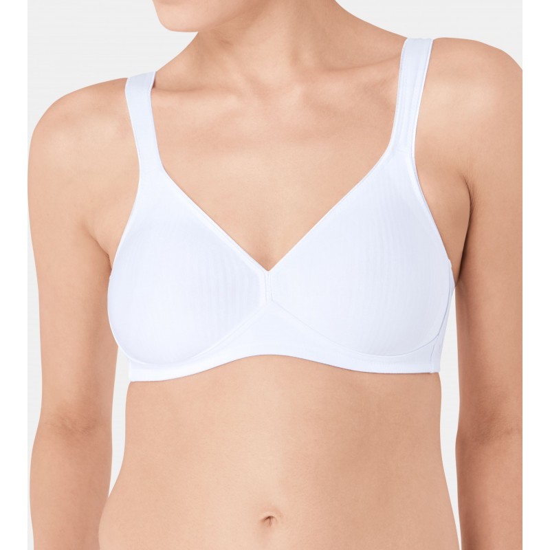 Soutien-Gorge Modern Soft+Cotton N Blanc
