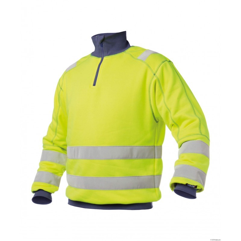 Sweat Haute-Visibilité Jaune/Marine