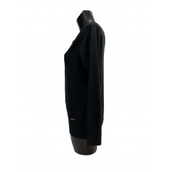 Cardigan Coton Viscose Noir
