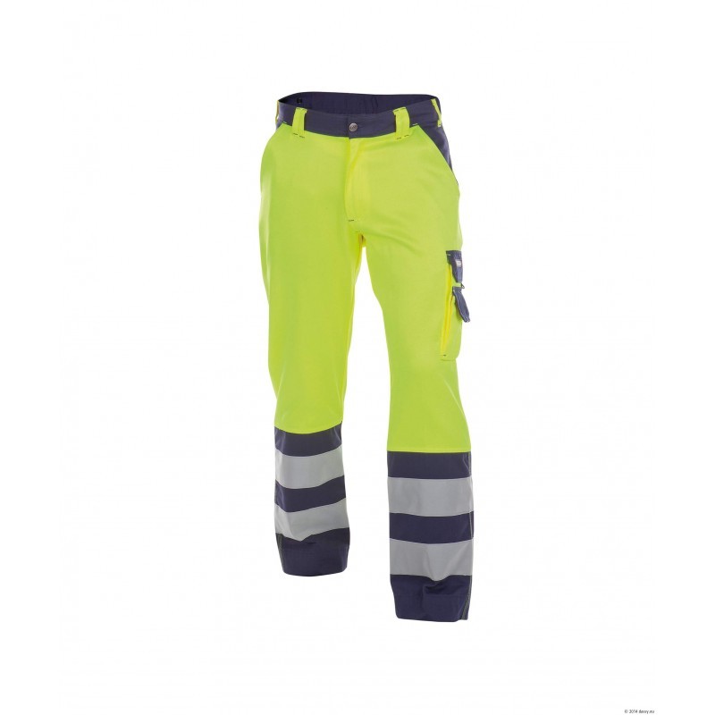 Pantalon Haute-Visibilité Jaune/Marine