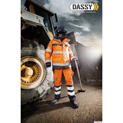 Pantalon Haute-Visibilité Jaune/Marine