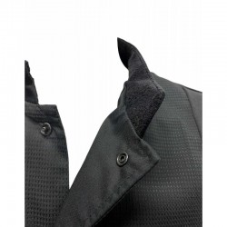 ROBUR Taille 3/L ROBUR Veste Pâtissier Noir - 67% Polyester 33