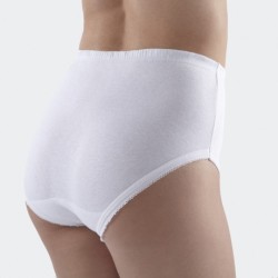 Culotte haue ajourée en Coton Blanc