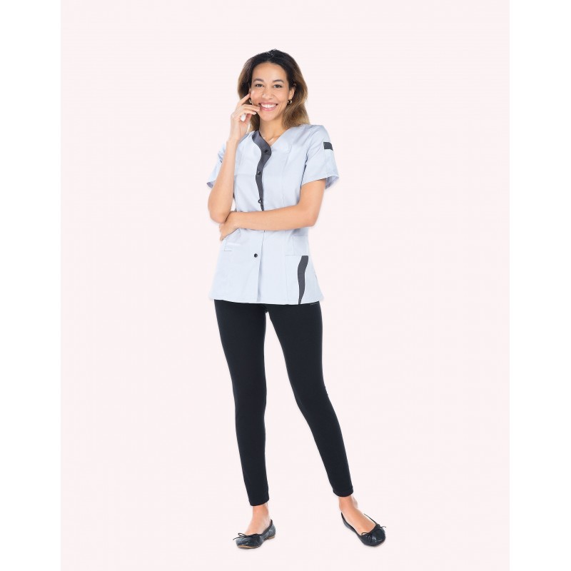 Tunique Courte Lucile Gris Perle