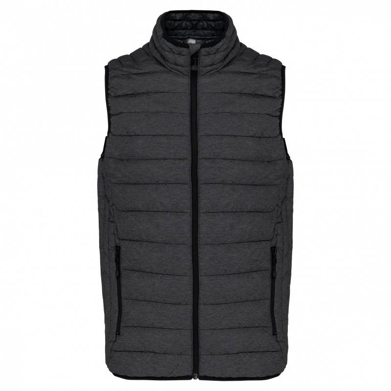Gilet SM doudoune légère Gris Chiné