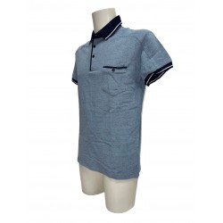 Polo Coton Bleu