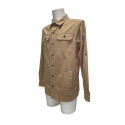 Blouson Coton Saharienne Beige