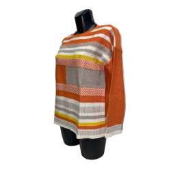 Pull Orange Laine Polyacrylique