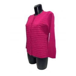 Cardigan Fushia Laine Polyacrylique