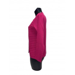 Cardigan Fushia Laine Polyacrylique