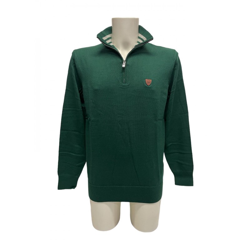 Pull Vert Coton Acrylique Polyamide