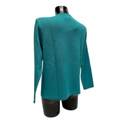 Pull Vert d'Eau Laine Polyacrylique