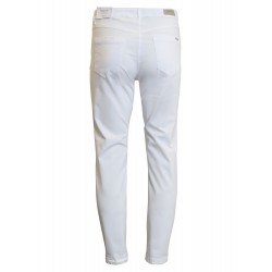 Pantalon Coton Elasthanne Blanc