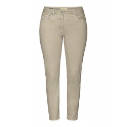 Pantalon Coton Polyester Beige