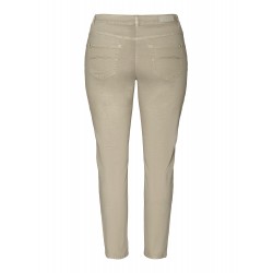 Pantalon Coton Polyester Beige