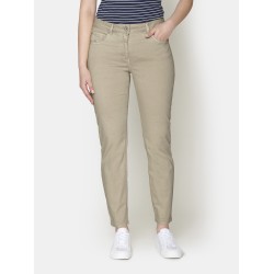 Pantalon Coton Polyester Beige