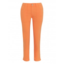 Pantacourt Coton Polyamide Orange